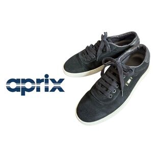 Aprix | Black Suede Sneakers – Made in Portugal (Size 7)